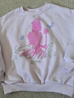 Glinda Wicked Girls Youth Medium 7/8 Graphic Sweatshirt